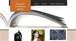 Desktop Screenshot of pegasuslibrarian.com