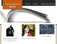 Tablet Screenshot of pegasuslibrarian.com